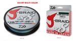 PLECIONKA J- BRAID 8X 300 MT  0,18 mm MULTICOLOR